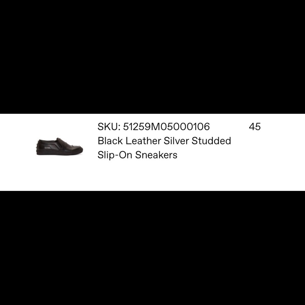 Alexander MCQ black leather sliver Slip-on sneaker - Picture 6 of 6